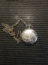 Fox and Simpson Half Hunter Skeleton Pocket Watch and Chain ...