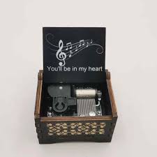 Wind up Antique Carved Music Box You'll Be in My Heart Music ...