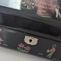 Vintage 1950s Black Laquered Japanese Music | Mercari