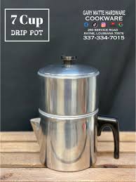 7 Cup Drip Pot - Gary Matte Hardware