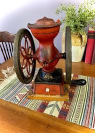 Antique ENTERPRISE MFG CO of Philadelphia Cast Iron, Double Wheel COFFEE GRINDER | eBay