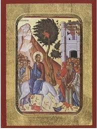 The Entry into Jerusalem Greek Orthodox Icon — Blessed Celebration