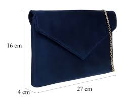 Elegant Plain Faux Suede Clutch Bag Simple Prom Party ...