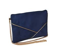 Navy Blue Gold Clutch, Evening Clutch - Gold Graphic Lines ...