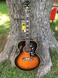 Epiphone EJ-200 VS sunburst Made in Korea 2002 Vintage | Reverb