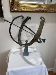 Antique Iron Garden Armillary Sundial With out the pedestal ...