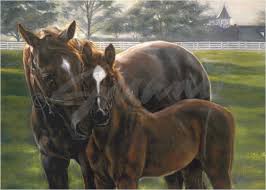 Horse Notecard "safe & Sound" by Celeste Susany - Etsy