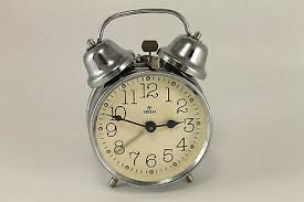 Vintage Italian VEGLIA Double Bell Alarm Clock Working ...