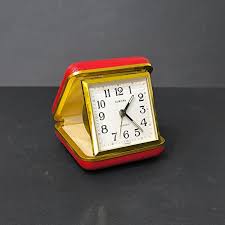 Vintage Travel Alarm Clock Europa, Germany, 2 Jewels, Brass ...