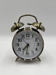 Peakeep Copper Metal Twin Bell Loud Alarm Clock 6”For ...