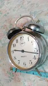 Vintage Equity 2 Bell and Hammer Alarm Clock-Wind Up-Very ...