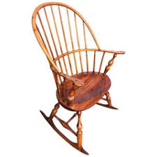 Windsor style rocking chair, Mid 20th Century, Red Mahogany ...
