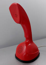 Vintage Mid-Century Red Cobra Ericsson Phone Rotary Dial ...