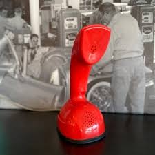 Vintage Phone Ericofon RED , Space Age Rotary Phone ...