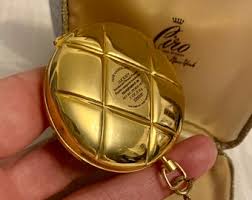 Vintage Estee Lauder Millennium Compact: Gold Tone Crystal ...