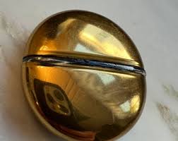 Vintage Mary Dunhill Gold Tone Perfume Flask. 2” Around. - Etsy