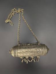 OLD YEMENI PENDANT Large Collectible Antique Fine Silver ...