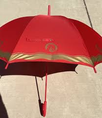 VTG Rare Estée Lauder 80s Red Gold Winter Wonder Canopy Logo Promo Cane Umbrella | eBay