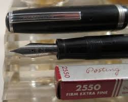 Restored Vintage Esterbrook Fountain Pen: Black, Extra-fine ...