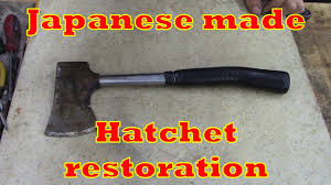 Japanese craftsman hatchet clean-up! - YouTube