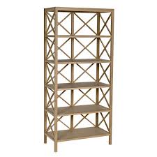 Nikolai Bookcase, White Oak - Clear Flat / 31.5''W x 16.5''L x 70''H