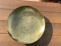 Vintage Chinese Brass Decorative Bowl / Chinese Brass Bowl ...