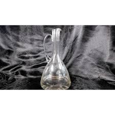 1960s Flower Etched Crystal Carafe | Chairish