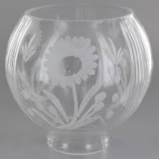 Clear Square Fluted Hyalophane Shade with 2-1/4in. Neck