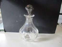 Crystal Decanter - Gorgeous Flowing Form in Body and Neck - 28 Oz Form With Original Hollow Lid - 10 Faceted Sides Upper and Lower Body - Etsy