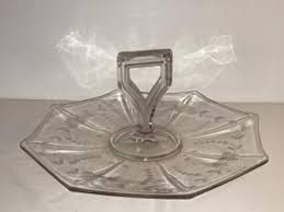 VTG Paden City Elegant Etched Glass Tidbit | Mercari