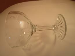 Vintage Clear Glass Etched Grape Vine Wine Glass | eBay