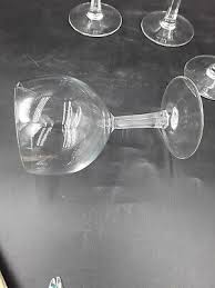 Set 4 Vintage France Clear Crystal Brandy Cognac Snifter ...