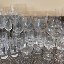 Clear Glass Ware; Wine, Pilsner, Cordial, Shot Etc ...