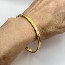 Monet | Jewelry | Monet Gold Tone Black Enamel Chain Link Bracelet Signed 775 Long | Poshmark