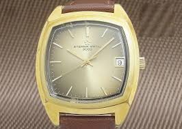 Eterna Matic 3003 GP/SS Tonneau Automatic 35mm Gold Dial ...