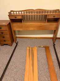 Maple Bedroom Set from the 1960's. Solid wood. Full size bed ...