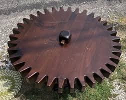 1970s MCM Ethan Allen Cog Wheel/Gear Sprocket Table | eBay