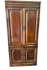 Hooker Furniture Solid Cherry Wood Armoire - Vintage Late ...