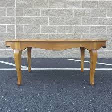 1990s Ethan Allen Country French Birch Oval Coffee or ...