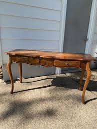 Beautiful Ethan Allen Country French Sofa Console Table #26 ...