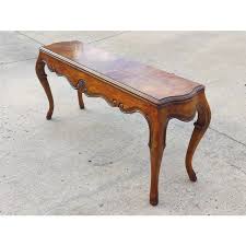 1980s Drexel Heritage French Provincial Carved Sofa Console ...