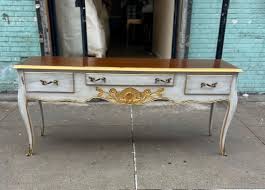 French Country Painted Console Table Louis XV Style - Etsy