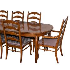 French Country Ethan Allen Dining Room Table And Chairs ...