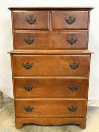 Nathan Hale Vintage Tallboy 6 Drawer Dresser