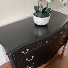 SOLD Antique Dresser, Modern Black Entryway Console ...