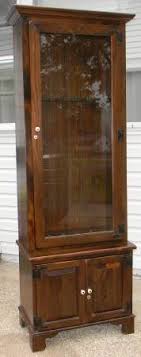 Ethan Allen Wood glass door locking gun storage display cabinet key - furniture - by owner - sale - craigslist