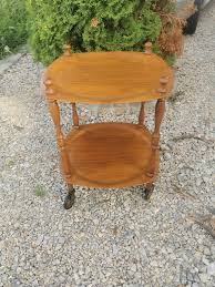Vintage Teak Bar Cart: Mid-century Danish Round Trolley - Etsy
