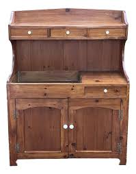 Vintage Pine Farmhouse Country Drysink | Chairish