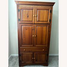 Solid Wood Armoire - AptDeco