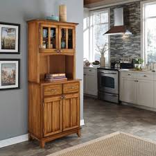 Homestyles Buffet of Buffets Cottage Oak Storage Hutch with ...